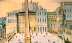 Der Petersplatz Ende des 16. Jahrhunderts